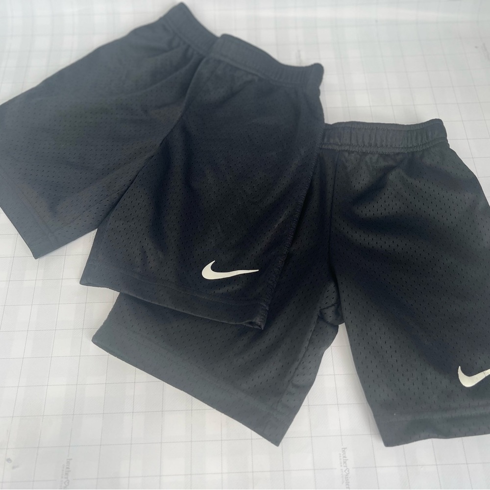 Nike Black Mesh Shorts with White Logo